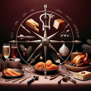 Accords mets-vins de Noël sur table festive suisse