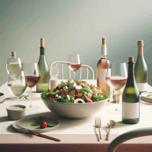 Accords vins et salades, le guide frais et gourmand
