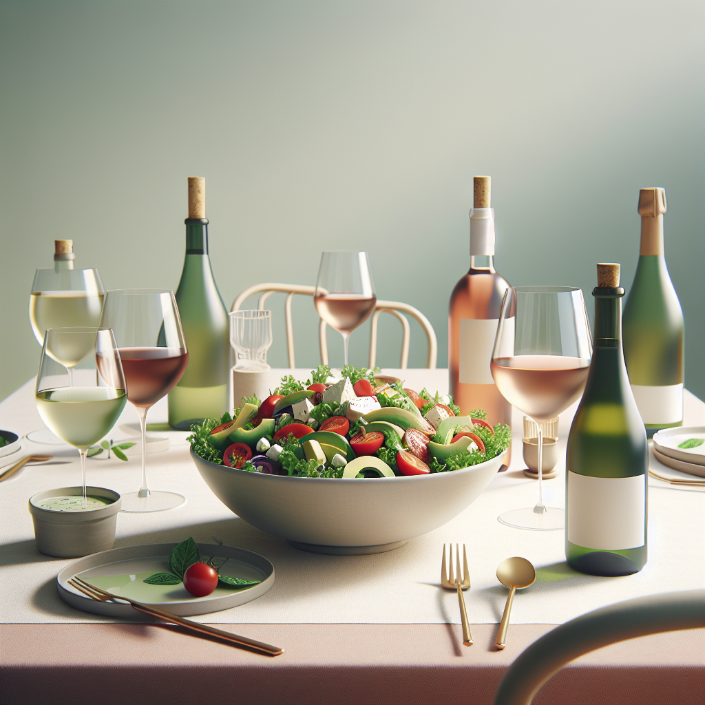 Accords vins et salades, le guide frais et gourmand