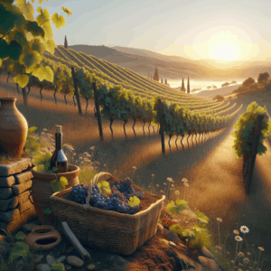 Bioweinberg im Morgengrauen, Lese und Energie des Lebendigen