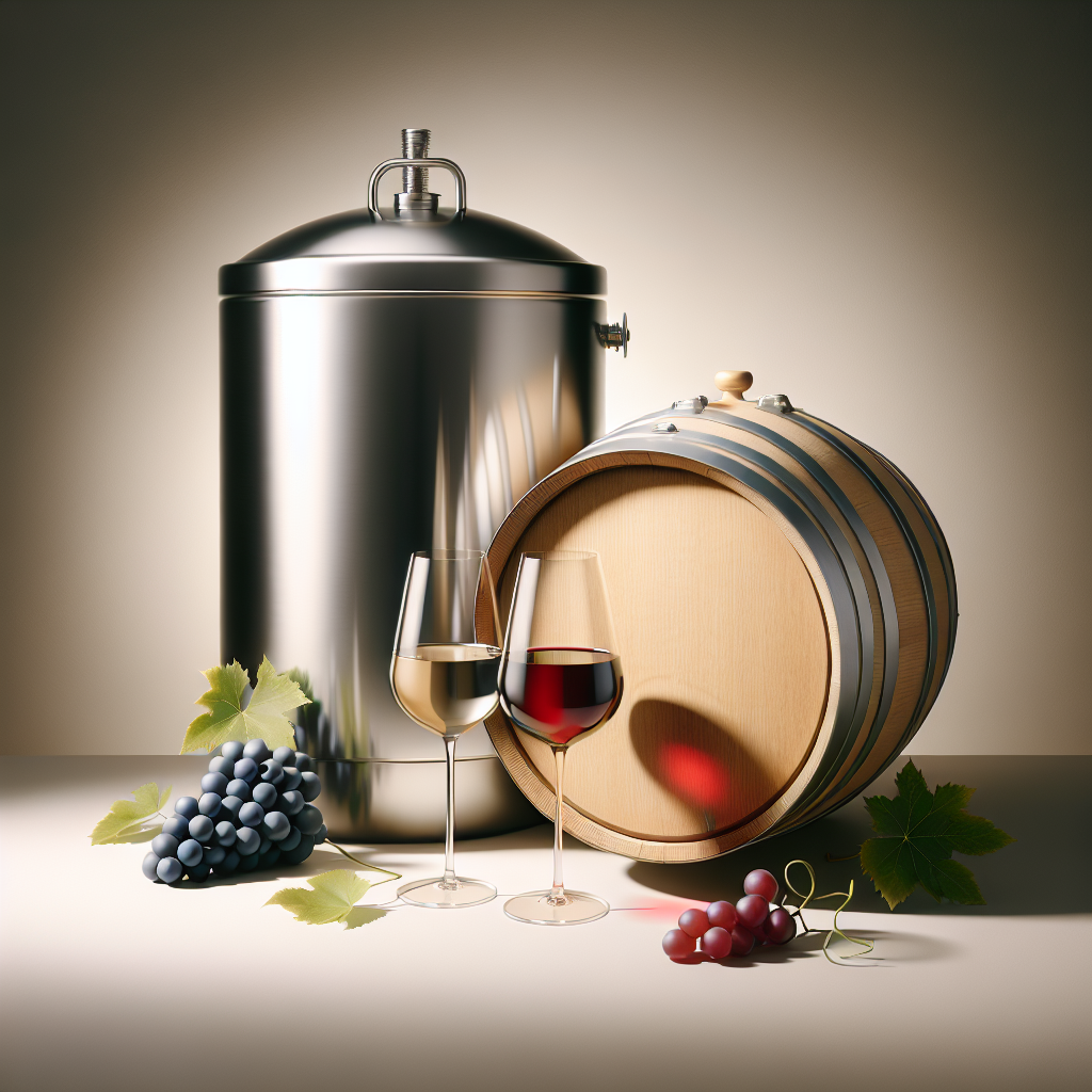 Inox ou chêne, deux styles d'élevage du vin