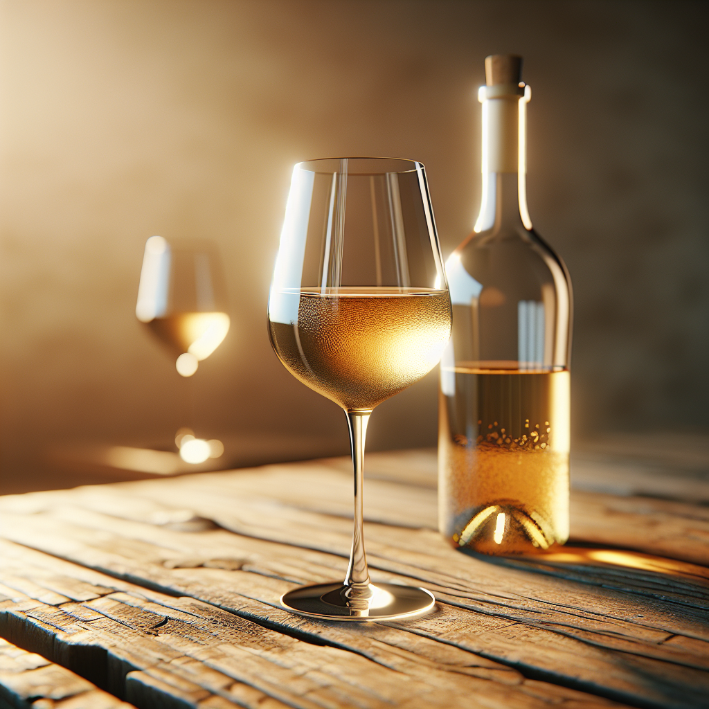 Verre de vin non filtré avec léger voile et dépôt