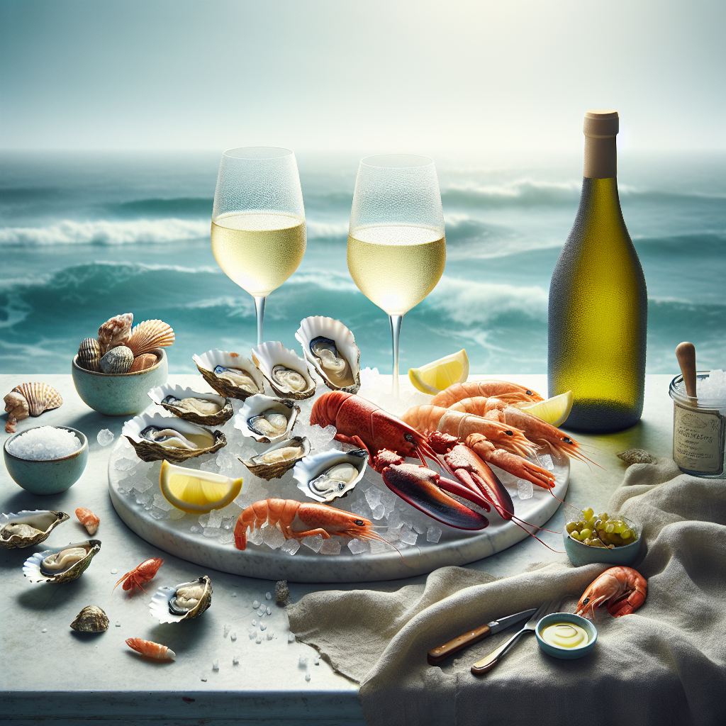 Weinbegleitung zu Meeresfrüchten auf jodigem Plateau