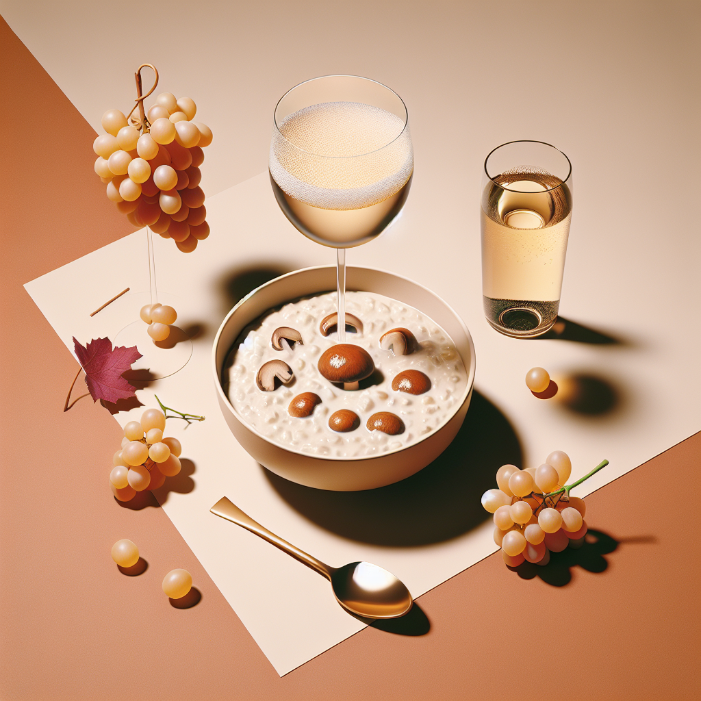 Accord vin et risotto aux champignons réussi