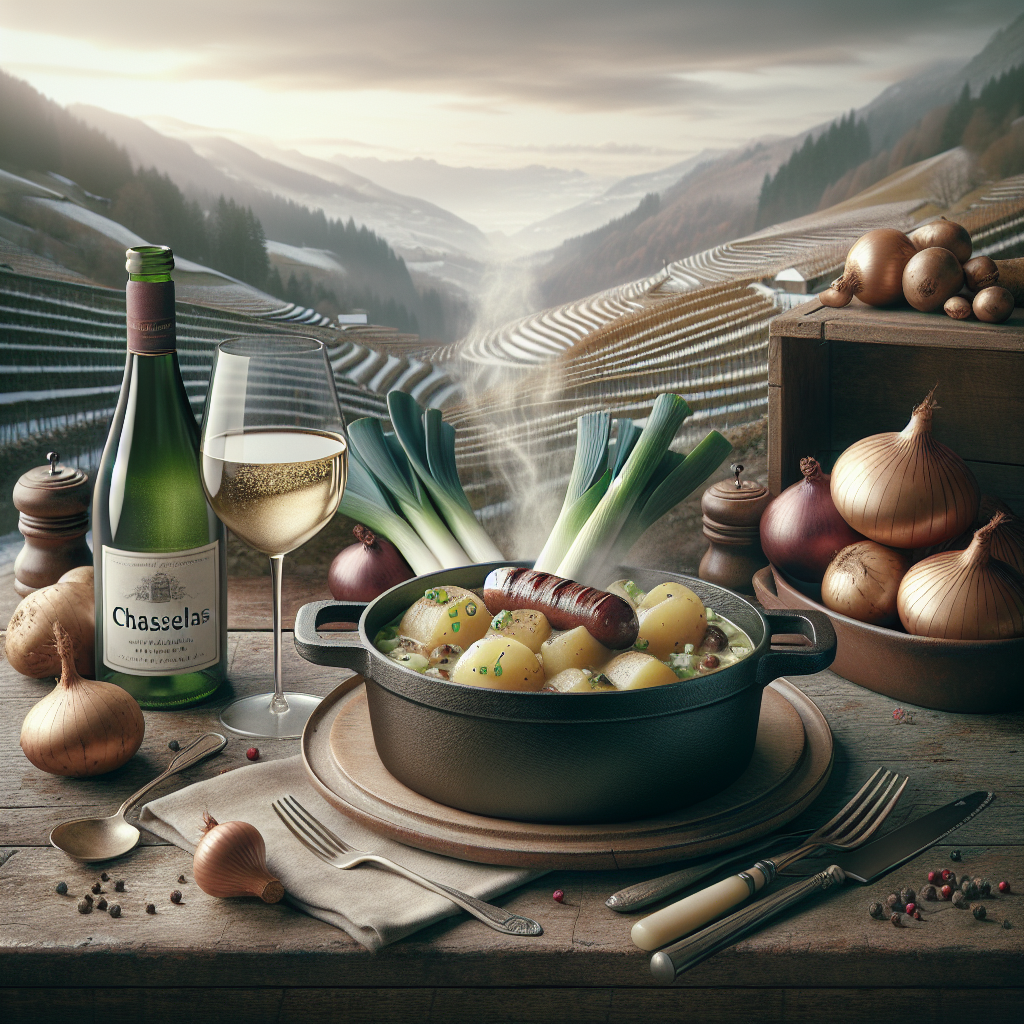 Papet vaudois et Chasselas sur table d'hiver