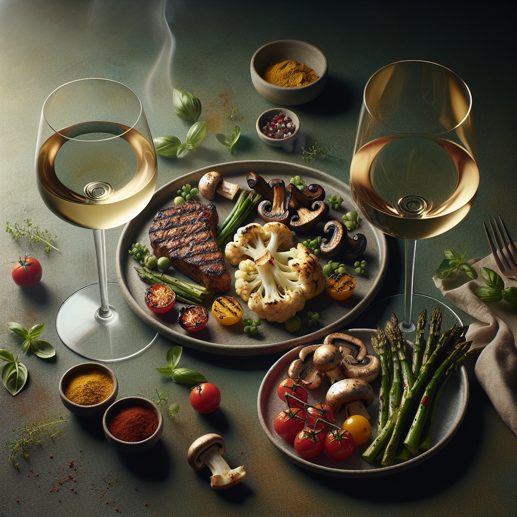 Accords vins et cuisine végétarienne, épices et légumes grillés