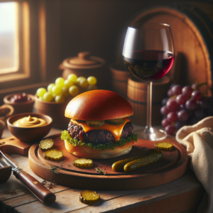 Vin et burger: le match gagnant