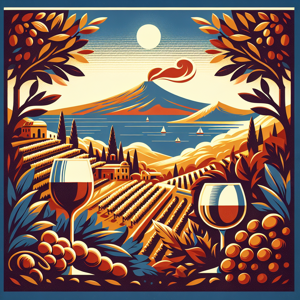 Vins du sud de l'Italie, soleil, volcans et mer
