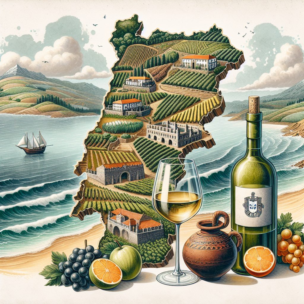 Karte der besten portugiesischen Weine außerhalb des Douro