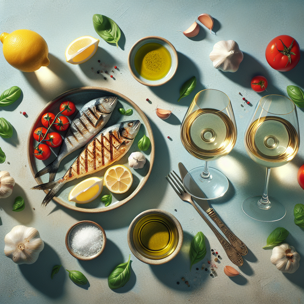 Vins frais pour cuisine méditerranéenne, mer et soleil