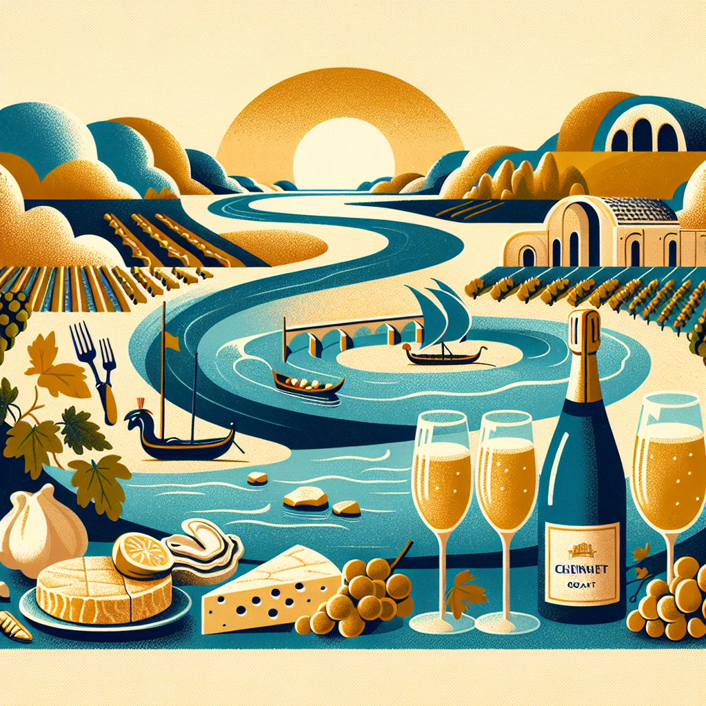 Carte symbolique des vins de Loire et accords